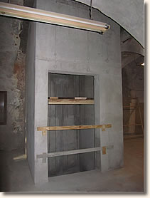 Im Erdgeschoss ist der Schacht fertig